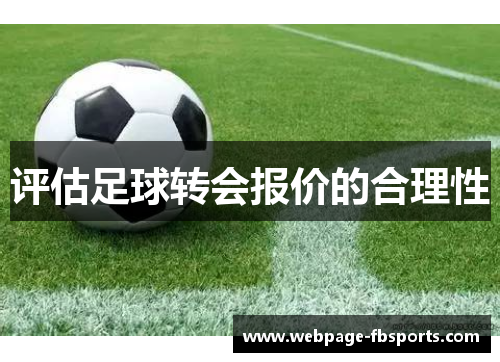 评估足球转会报价的合理性